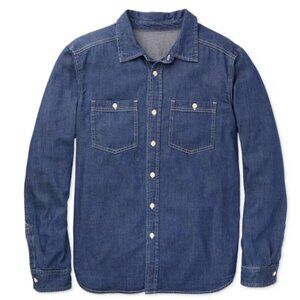 Outerknown Wyatt Men's‎ Denim Shirt Blue Outdoors Sustainable New Small